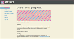 Desktop Screenshot of info.patternizer.com
