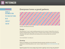 Tablet Screenshot of info.patternizer.com